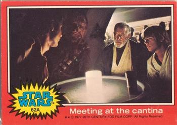 1977 Topps Star Wars (UK) #62A Meeting at the cantina Front