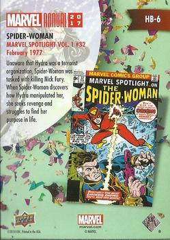 2017 Upper Deck Marvel Annual - Happy Birthday e-Pack Achievements #HB-6 Spider-Woman Back