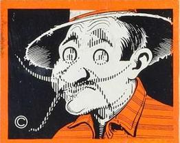 1934 Novelty Gum Action Pictures (R103) #16 The Villain Front