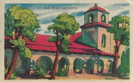 1948 Gordon's Bread California Missions - Bread Back (D39-6b) #NNO San Juan Bautista Front