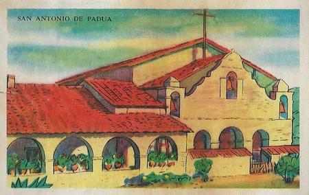 1948 Gordon's Bread California Missions - Recipe Back (D39-6a) #NNO San Antonio De Padua Front
