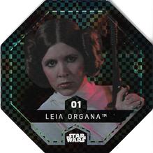 2016 Countdown Star Wars Cosmic Shells #1 Leia Organa Front