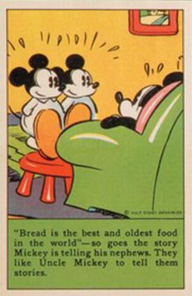 1936 The Adventures of Mickey Mouse (D52) #NNO Bread Is The Best And... Front