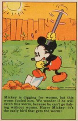 1936 The Adventures of Mickey Mouse (D52) - Bowman's Prize Winning Bread #NNO Mickey Is Digging For... Front