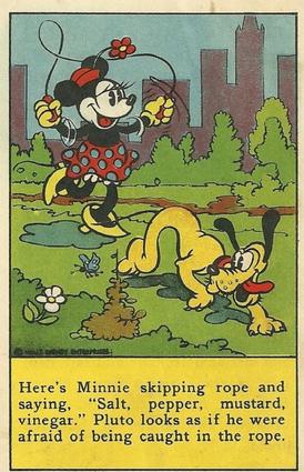 1936 The Adventures of Mickey Mouse (D52) - Kuss's Bread #NNO Here's Minnie Skipping Rope... Front