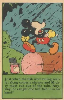 1936 The Adventures of Mickey Mouse (D52) - Kuss's Bread #NNO Just When The Fish... Front
