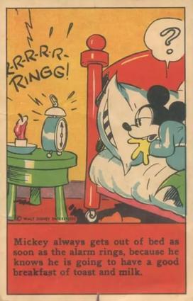 1936 The Adventures of Mickey Mouse (D52) - Kuss's Bread #NNO Mickey Always Gets Out... Front
