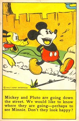 1936 The Adventures of Mickey Mouse (D52) - Kuss's Bread #NNO Mickey And Pluto Are Going... Front
