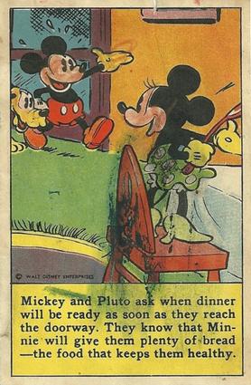 1936 The Adventures of Mickey Mouse (D52) - Kuss's Bread #NNO Mickey And Pluto Ask... Front