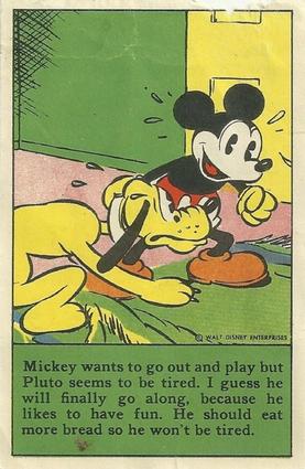 1936 The Adventures of Mickey Mouse (D52) - Kuss's Bread #NNO Mickey Wants To Go... Front