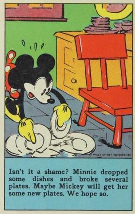 1936 The Adventures of Mickey Mouse (D52) - Model's Star Loaf #NNO Isn't It A Shame? Front
