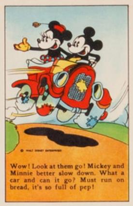 1936 The Adventures of Mickey Mouse (D52) - Model's Star Loaf #NNO Wow! Look At Them Go! Front