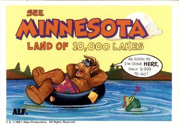 1987 Zoot U.S. of ALF #23 See Minnesota - Land of 10,000 Lakes Front
