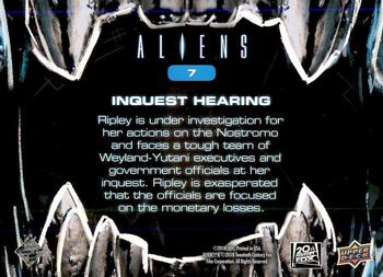 2018 Upper Deck Aliens #7 Inquest Hearing Back