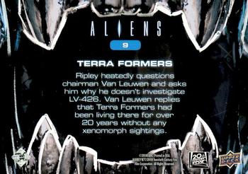 2018 Upper Deck Aliens #9 Terra Formers Back