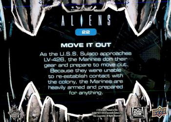 2018 Upper Deck Aliens #22 Move It Out Back