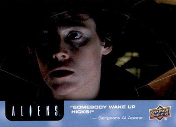2018 Upper Deck Aliens #26 Somebody Wake Up Hicks Front