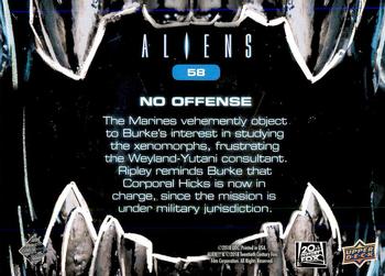 2018 Upper Deck Aliens #58 No Offense Back
