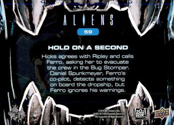 2018 Upper Deck Aliens #59 Hold On a Second Back