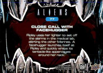 2018 Upper Deck Aliens #77 Close Call with Facehugger Back