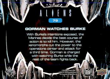 2018 Upper Deck Aliens #79 Gorman Watches Burke Back