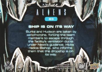 2018 Upper Deck Aliens - Alien Blood #83 Ship Is On Its Way Back