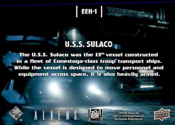2018 Upper Deck Aliens - Look Into My Eye #EEH-1 U.S.S. Sulaco Back
