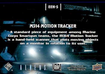 2018 Upper Deck Aliens - Look Into My Eye #EEH-5 M314 Motion Tracker Back
