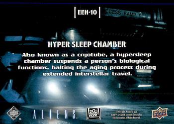2018 Upper Deck Aliens - Look Into My Eye #EEH-10 Hyper Sleep Chamber Back