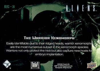 2018 Upper Deck Aliens - Alien Skin #AS-3 The Warrior Xenomorph Back