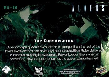 2018 Upper Deck Aliens - Alien Skin #AS-18 The Exoskeleton Back