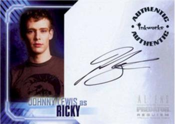 2007 Inkworks Alien vs. Predator Requiem - Autographs #A-3 Johnny Lewis Front