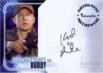 2007 Inkworks Alien vs. Predator Requiem - Autographs #A-8 Kurt Max Runte Front