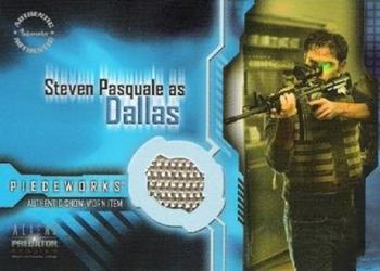 2007 Inkworks Alien vs. Predator Requiem - Pieceworks Costume Relics #PW.8 Steven Pasquale Front