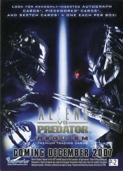 2007 Inkworks Alien vs. Predator Requiem - Promos #P-2 Predator Back