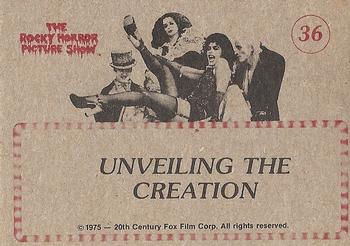 1980 FTCC Rocky Horror Picture Show #36 Unveiling the Creation Back