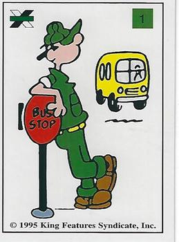 1995 Authentix Beetle Bailey #1 Well, except for a brisk breeze ... Back