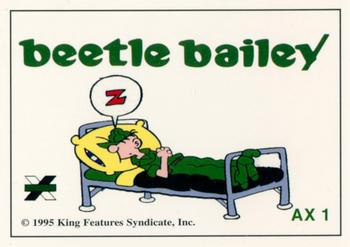 1995 Authentix Beetle Bailey - Gold Foil Signature Cards #AX1 Beetle Bailey Back