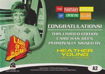 2004 Rittenhouse Fantasy Worlds of Irwin Allen - Autographs #A2 Heather Young Back