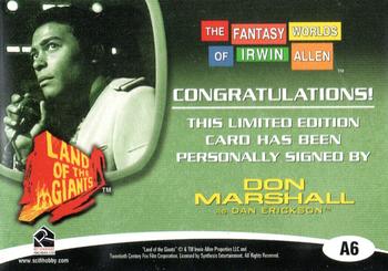 2004 Rittenhouse Fantasy Worlds of Irwin Allen - Autographs #A6 Don Marshall Back