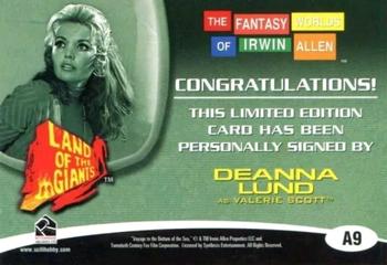 2004 Rittenhouse Fantasy Worlds of Irwin Allen - Autographs #A9 Deanna Lund Back