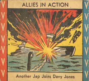 1945 W. H. Brady Allies in Action (R11) #AA-78 Another Jap Joins Davy Jones Front