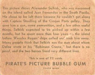 1936 Gum Inc. Pirate's Picture (R109) #8 Marooned Back