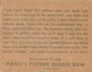 1936 Gum Inc. Pirate's Picture (R109) #28 Four Against One Back