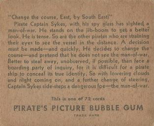 1936 Gum Inc. Pirate's Picture (R109) #71 Sighting A Foe Back