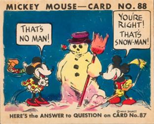 1935 Gum Inc. Mickey Mouse (R89) #88 That's No Man... Front