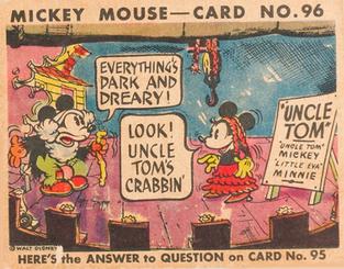 1935 Gum Inc. Mickey Mouse (R89) #96 Everything's Dark And Dreary!... Front