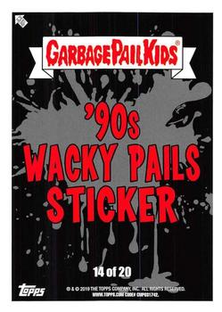 2019 Topps Garbage Pail Kids We Hate the '90s - Wacky Pails #14 Barf Wimpson Back