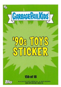 2019 Topps Garbage Pail Kids We Hate the '90s - Puke #15b Bad Barry Back