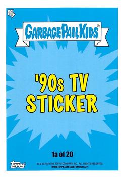 2019 Topps Garbage Pail Kids We Hate the '90s - Puke #1a Twila Peaks Back